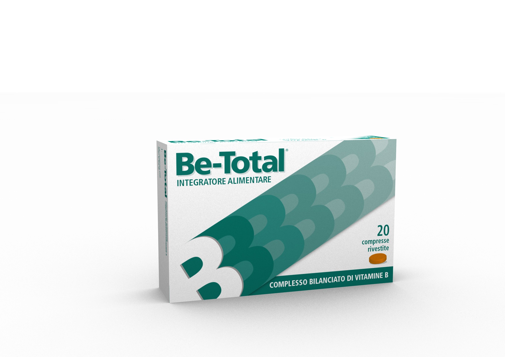 Be-Total Integratore Alimentare Vitamina B Vitamina B12 Acido Folico Energia Adulti 20 Compresse